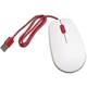 Raspberry Pi® miš USB optički bijela, crvena 3 Tipke