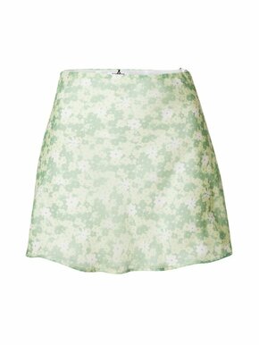 GLAMOROUS Suknja pastelno zelena / svijetlozelena / bijela