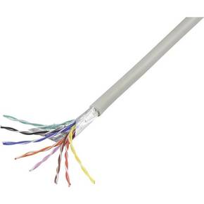 Conrad Components 1226969 kabel za telefon J-Y(ST)Y 8 x 2 x 0.60 mm siva 10 m