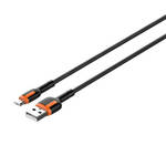 LDNIO LS532 USB - mikro USB kabel od 2 m (sivo-narančasti)