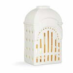 Bijeli keramički svijećnjak Kähler Design Urbania Lighthouse Tivoli