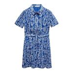 MANGO Košulja haljina 'Tropez' plava / bijela