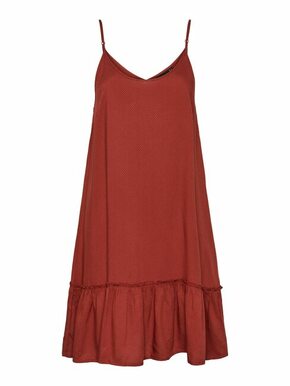 PIECES Ljetna haljina 'Laura' hrđavo crvena