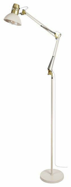 RABALUX 2197 | Aristeo Rabalux podna svjetiljka 171cm sa prekidačem na kablu elementi koji se mogu okretati 1x E27 bež