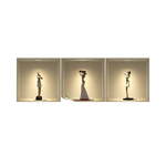 Set od tri 3D naljepnice Ambiance African Statues