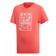 Majica za dječake Adidas Kids GraphicTee - shock red