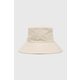 Dvostrani pamučni šešir Tommy Hilfiger boja: bež, pamučni - bež. Šešir iz kolekcije Tommy Hilfiger. Model sa širokim obodom, izrađen od materijala s uzorkom.