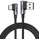 USB-C na USB-A 2.0 kutni kabel UGREEN US176, 3A, 3m (crni)
