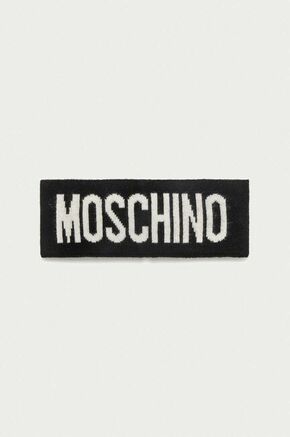 Moschino - Traka - crna. Traka iz kolekcije Moschino. Model izrađen od pletenine s tiskom.