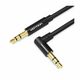 Vention 3.5mm Male to 90°Male Audio Cable 1M Black Metal Type VEN-BAKBF-T VEN-BAKBF-T