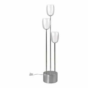Stojeća svjetiljka u srebrnoj boji sa staklenim sjenilom (visina 140 cm) Barret – Trio Select