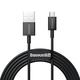 Baseus Superior Series kabel USB na mikro USB, 2A, 2m (crni) (paket od 5 komada)