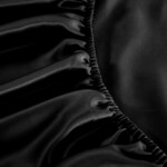Silk Factory svilena plahta, 180x200 cm - Midnight Black