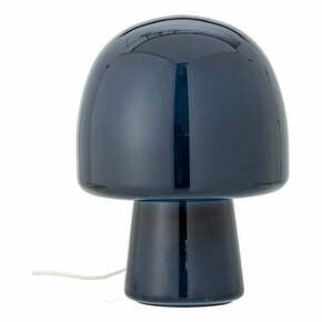 Tamno plava stolna lampa sa staklenim sjenilom (visina 26