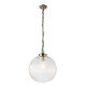 ENDON 71124 | Brydon Endon visilice svjetiljka s podešavanjem visine 1x E27 antik bakar