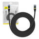 Pleteni mrežni kabel cat.7 Baseus Ethernet RJ45, 10Gbps, 3m (crni)