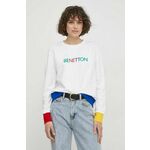UNITED COLORS OF BENETTON Sweater majica miks boja / bijela