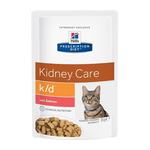 Hill's Prescription Diet k/d Kidney Care mačja hrana, losos - u vrećici 12 x 85 g