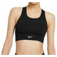 Sportski grudnjak Nike Dri-Fit Swoosh Long Line Bra W - black/black/white
