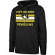 Pittsburgh Penguins NHL Burnside Distressed Hoodie Black S Duksa za hokej