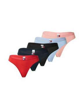 Tommy Hilfiger Underwear Tanga gaćice golublje plava / ružičasta / crvena / crna