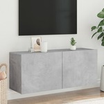 vidaXL Zidni TV ormarić sivi boja betona 100x30x41 cm