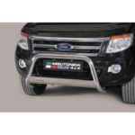 Misutonida Bull Bar Ø63mm inox srebrni za Ford Ranger 2012-2015 s EU certifikatom