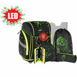 Spirit: Panther 3D uzorak, školska torba sa LED kopčom, set ruksaka od 5 komada