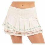 Ženska teniska suknja Lucky in Love Desert Vibes Sahara Pleat Tier Skirt - white