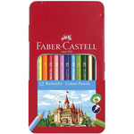 Faber-Castell: Set drvenih bojica u metalnoj kutiji 12kom