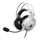 Sharkoon SGH50 Multiplattform Gaming Headset (weiß) – mit modularem Kabel, kompatibel zur PS4/5 und Xbox Series S/X (weiß)