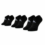 Set od 3 para unisex visokih čarapa adidas Cush Low 3PP DZ9385 Black/Black/Black