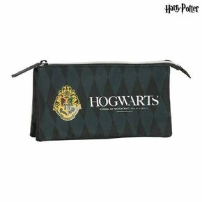Torbica Harry Potter Hogwarts Trostruko Harry Potter Crna Siva (22 x 12 x 3 cm) (22 x 3 x 12 cm)