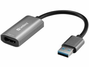 SANDBERG HDMI USB transformator Crna-Siva 10cm 134-19