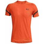 Muška majica Under Armour Men's Rush 2.0 Emboss Short Sleeve - blaze orange/jet gray
