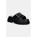 Buffalo natikače s platformom za žene Pluto Slide Buckle crna 1602333