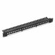 NVT-CAT6-UPP335 - NaviaTec Cat6 Unshielded 24-Port Patch Panel, 1U with keystones - NVT-CAT6-UPP335 - NaviaTec CAT6-UPP335 - 24 Port Unshielded Patch Panel 1U With Cat6 keystones included mounted