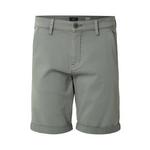 QS Chino hlače 'John' tamo siva 31909177