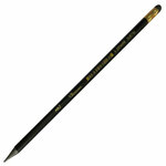 Tesoro crno-zlatna olovka bez drva sa gumicom