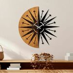 Ukrasni drveni zidni sat, Wooden Clock - 75