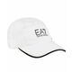 Kapa za tenis EA7 Unisex Tennis Pro Light Baseball Hat - white/black