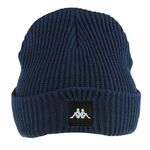 Pamučna kapa Kappa boja: tamno plava, pamučna - mornarsko plava. Kapa iz kolekcije Kappa. Model izrađen od glatke pletenine.