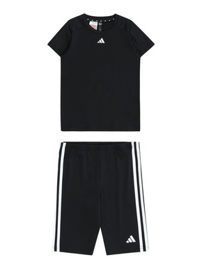 ADIDAS SPORTSWEAR Odjeća za vježbanje 'Essentials 3S' crna / bijela