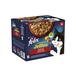 Felix Sensations Jellies , mokra hrana za mačke 24x85g