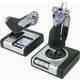 Logitech Gaming Saitek X52 Hotas Flight Control System PS28 joystick za simulator leta USB PC srebrna, crna