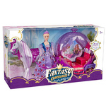 Fantasy Carriage Princeza sa kočijom, konjem i bebom