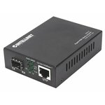 Intellinet 508216 mrežni medijski pretvarač 1000 Mbit/s Crno