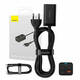 Quick Charger Baseus GaN3 Pro, 2x USB-C, 2x USB, 65W (black)