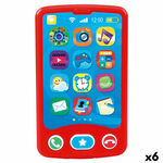 Igračka telefon PlayGo Crvena 6,8 x 11,5 x 1,5 cm (6 kom.)