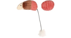 Flamingo Blaro miš s lopticom - igračka za mačke crvena (1 kom)